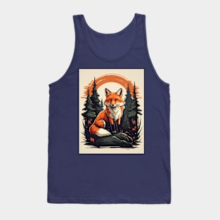 Cute Fox In The Woods Tank Top